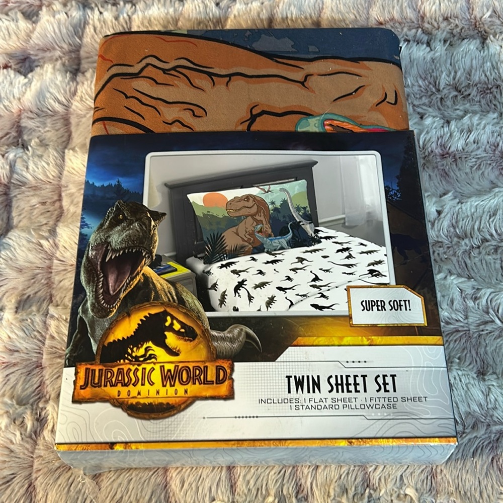 JURASSIC world twin sheets set